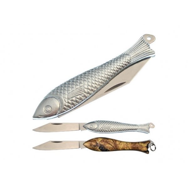 Albastar - Kapesní nůž Fish Stříbrný 