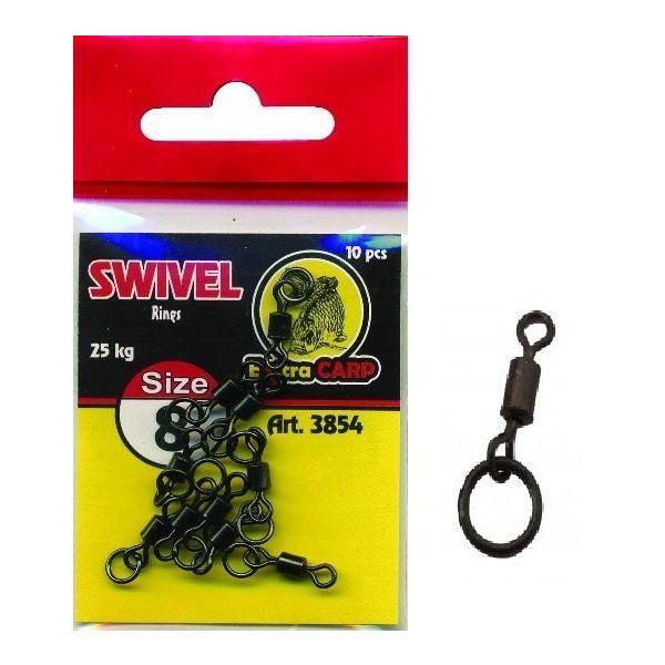 Extra Carp - Obratlík s kroužkem Velikost 8 