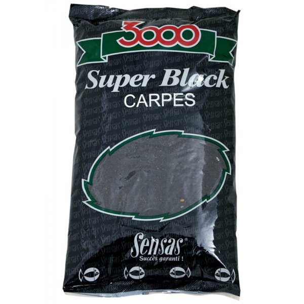 Sensas - Vnadící směs 3000 Super Black Carpes (Kapr-černá) 1kg 