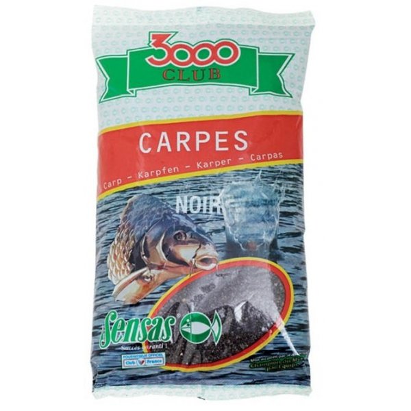 Sensas - Vnadící směs 3000 Club Carpes Noir (Kapr-černá) 1kg 