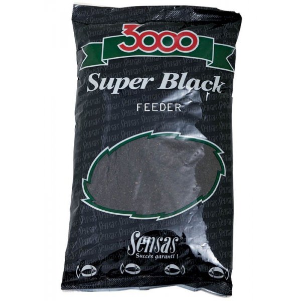 Sensas - Vnadící směs 3000 Super Black Feeder (Feeder-černá) 1kg 