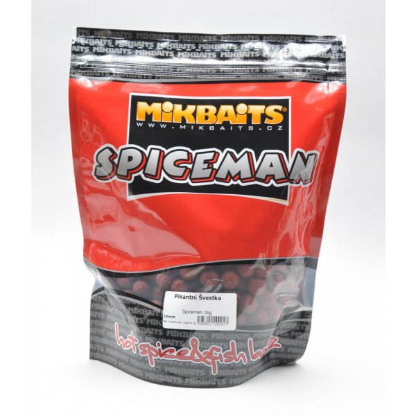 Mikbaits - Spiceman Boilie Kořeněná játra 20mm 1kg 