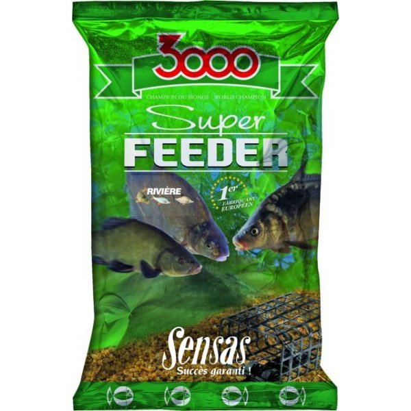 Sensas - Vnadící směs 3000 Super Feeder River 1kg 