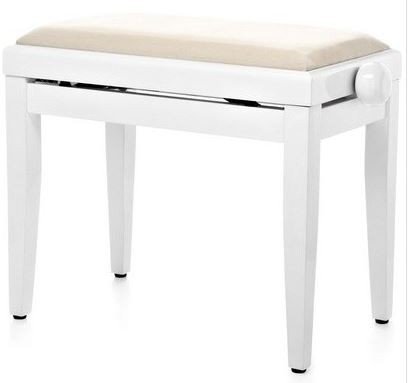 Proline klavírní stolička bílá