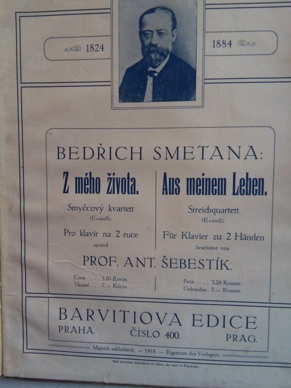 Smetana Bedřich: Z mého života - úprava kvartetu e-moll