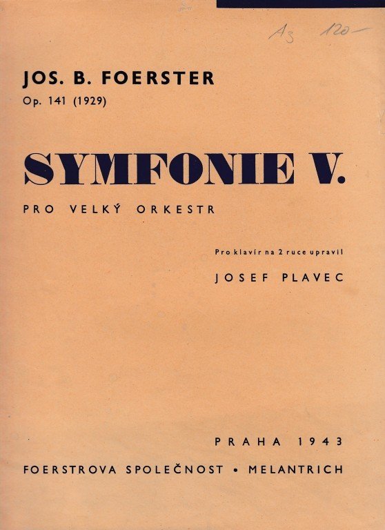 Foerster Jos.B.: Symfonie V.
