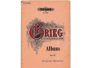 Grieg Edvard: Album -Lieder für eine Singstimme und Klavier