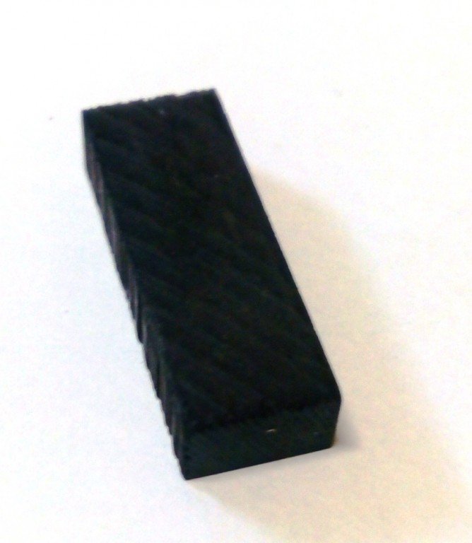 Kobylkový pražec housle eben 28x10x6 mm polotovar 