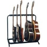 Rockstands Multiple 5 3xElectric-2xAcoustic Guitar Rack Stand Black