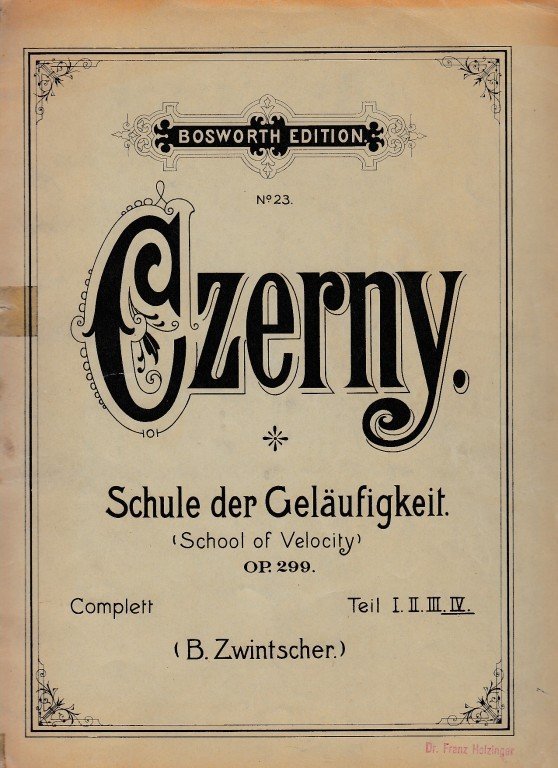Czerny Carl: Schule der Geläufigkeit op.299 (Škola zběhlosti) - IV.sešit