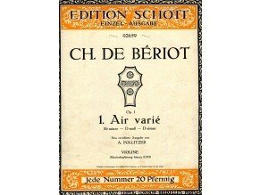 Bériot Ch.de: 1.Air varié d-moll op.1