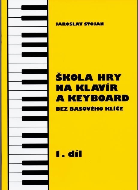 Stojan-Škola hry na klavír a keyboard bez basového klíče 