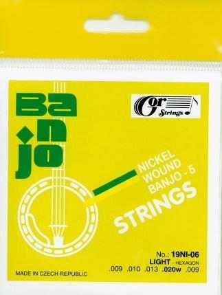 Gorstrings Banjo 5 strunné struny 0,009