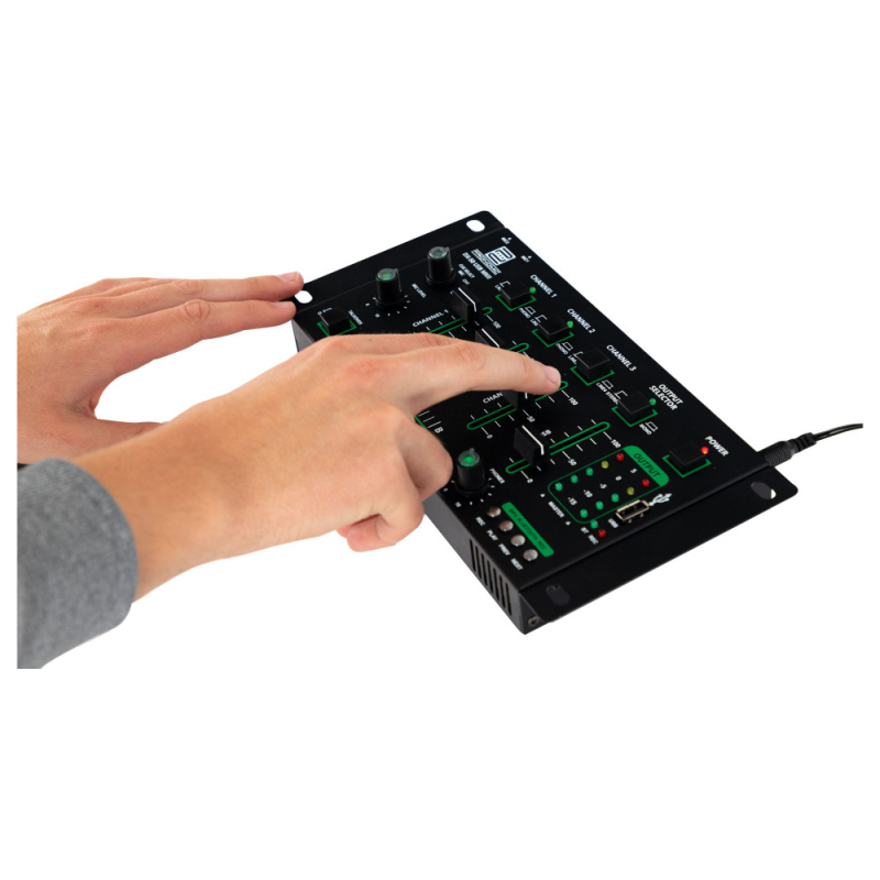 Table De Mixage Pronomic DX-50 USB MKII 4 Canaux Avec Bluetooth Fonction Talkover Master Out L R Rca 5 Indic De Niveau Led