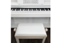 Proline klavírní stolička bílá krémová matná