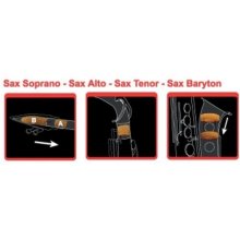 Gewa Vícedílné dusítko na hubičku, eso a ozvučník dusítko Saxmute saxofon - tenor