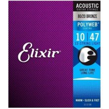 Elixir 11150 12. str. akustická kytara BRONZE 010-047