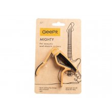 GeePit Mighty kapodastr na akustickou a elektrickou kytaru v barvě dřeva