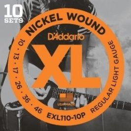 D'ADDARIO EXL110-10P Regular Light - .010 - .046