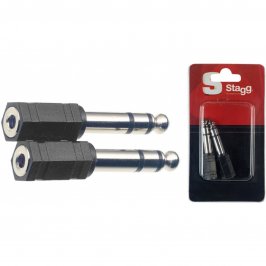 Stagg AC-PMSJFSH, redukce samice mini jack - stereo jack 1/4", 2ks