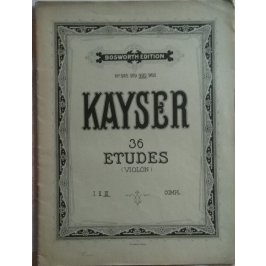 Kayser H.E. : 36 etud pro housle op.20 III.díl