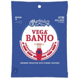 Martin Vega Banjo Medium struny pro 5-ti strunné banjo