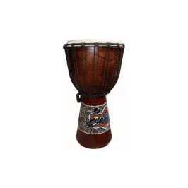 Etno djembe malované, výška 40 cm