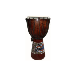 Etno djembe malované, výška 60 cm