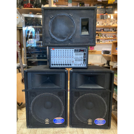 Behringer PMX2000 + 2x Yamaha S115V + odposlech