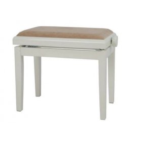 GEWA Piano stolička Deluxe slonovina - vysoký lesk