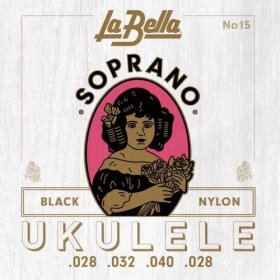LaBella 15 Soprano Black Nylon ,028