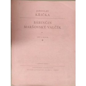 Křička Jaroslav - Bábinčin Maršovský valčík