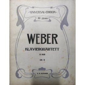 Weber - Klavierquartett