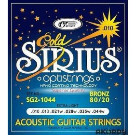 Kytarové struny SIRIUS Gold SG2-1044 ,,10,,