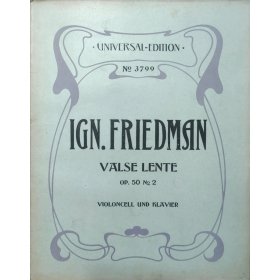 Friedman Ign. - Valse Lente