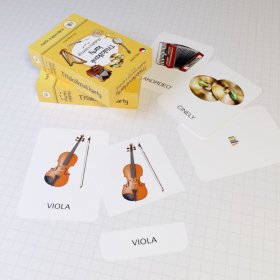 Třísložkové karty - Hudební nástroje