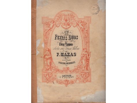 Mazas F.: 12 Petits Duos pour 2 Violons op.70 