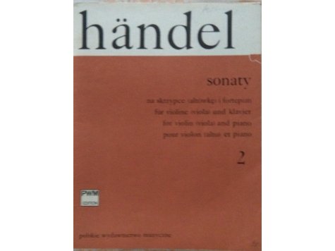 Händel G.F.: Sonáty pro housle(violu) a klavír 2.sešit 