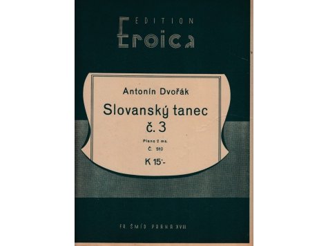 Dvořák Ant.: Slovanský tanec č.3 /2.exemp. 