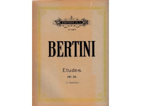 BERTINI H.: Etudes op.32 pour piano 