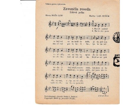 Huřík Lad,: Zavoněla rezeda - polka (v edici č.200)