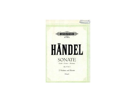 Händel Georg F.: Sonate e-moll op.5 č.3 