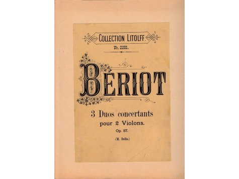 Bériot Ch.de: 3 Duos concertantes op.57 