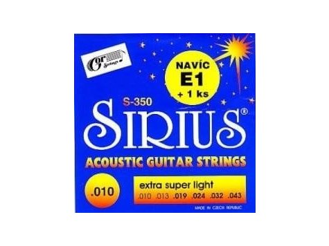 Gor Sirius S-350 kytarové struny 010 