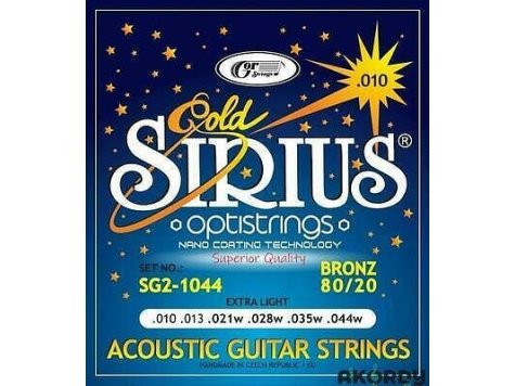 Kytarové struny SIRIUS Gold SG2-1044 ,,10,, 