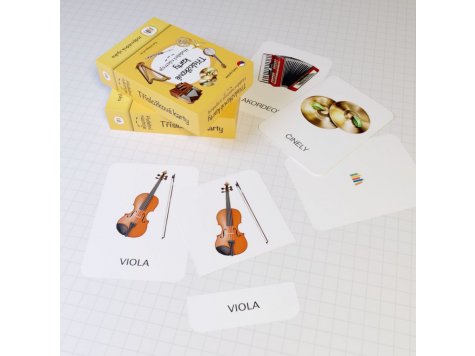 Třísložkové karty - Hudební nástroje 