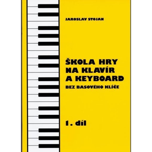 Stojan-Škola hry na klavír a keyboard bez basového klíče