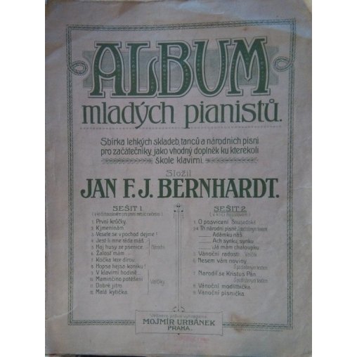 Bernhardt Jan F.J.:Album mladých pianistů - sešit 2.