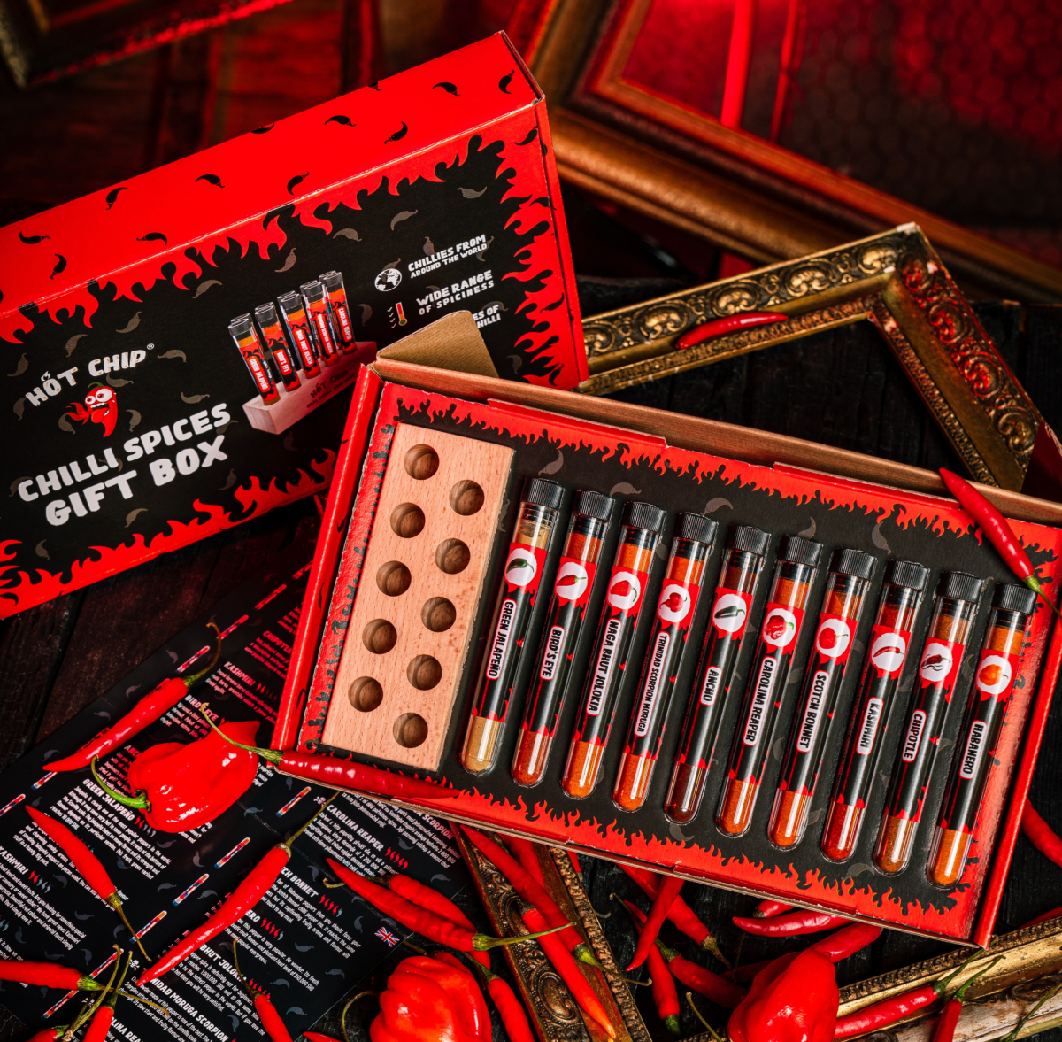 RED HOT CHILI PEPPERS　3枚セット Geschenkset mit Chili-Gewürzen | Real Chilli. Real Heat.