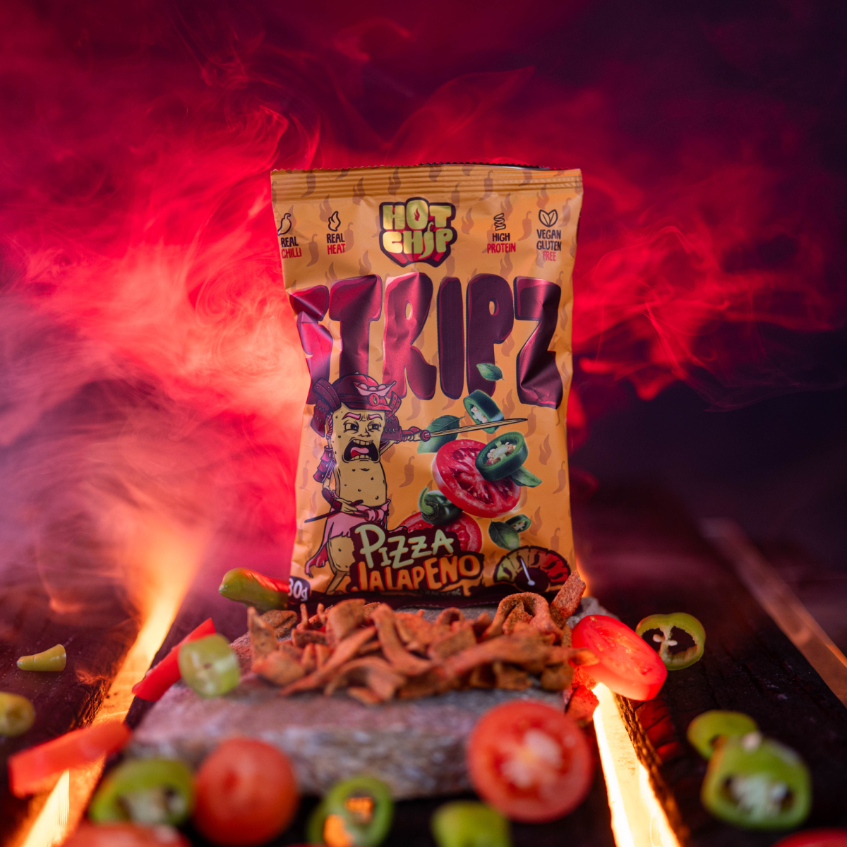 Stripz Pizza Jalapeno 80 g | Real Chilli. Real Heat.